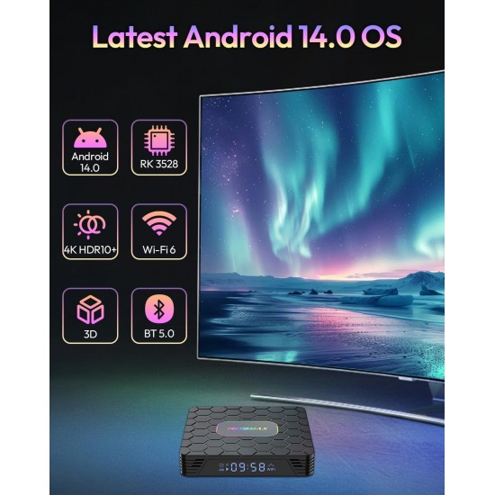 R69Max R69MAX 4+64 Android 14 4K Smart TV Box R69Max R69MAX 4+64 Android 14 4K Smart TV Box