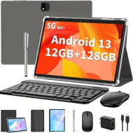 Android Tablet With Keyboard, Android 13 Tablet, 12GB+128GB, 1TB Expand, 2 In 1 Tablet, 10 Inch Tablet With Case, Mouse, Stylus, 8000mAh Battery, 2.4G/5G WiFi, Tablet PC Android Tablet With Keyboard, Android 13 Tablet, 12GB+128GB, 1TB Expand, 2 In 1 Tablet, 10 Inch Tablet With Case, Mouse, Stylus, 8000mAh Battery, 2.4G/5G WiFi, Tablet PC