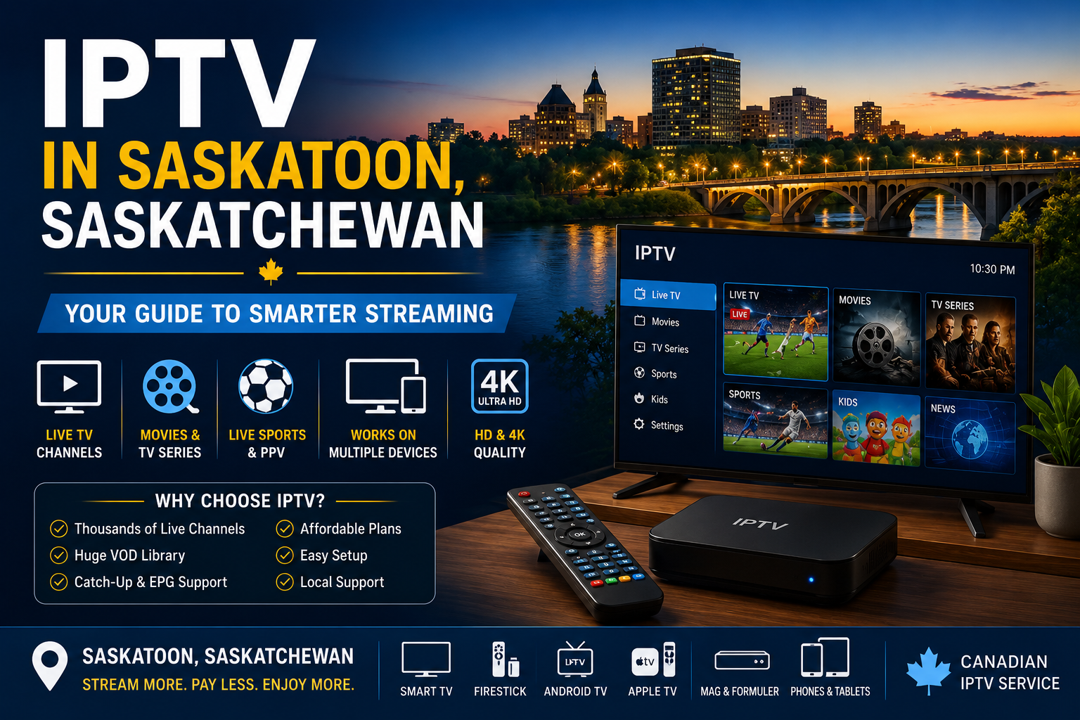 Saskatoon IPTV – Complete Streaming Guide (2026) Saskatoon IPTV – Complete Streaming Guide (2026)