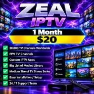 Zeal IPTV - 1 Month Subscription Zeal IPTV - 1 Month Subscription