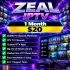 Zeal IPTV - 1 Month Subscription