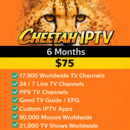 Cheetah IPTV 6 Months Cheetah IPTV 6 Months
