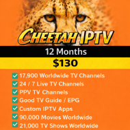Cheetah IPTV 12 Months Cheetah IPTV 12 Months