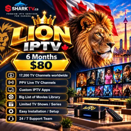 Lion IPTV 6 Month Subscription – Live TV, Sports & Movies Lion IPTV 6 Month Subscription – Live TV, Sports & Movies