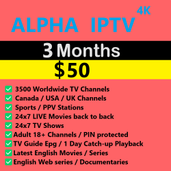 Alpha 4K IPTV 3 Months Alpha 4K IPTV 3 Months