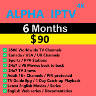 Alpha 4K IPTV 6 Months Alpha 4K IPTV 6 Months
