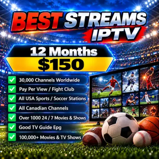 Best Streams IPTV 12-Months Subscription