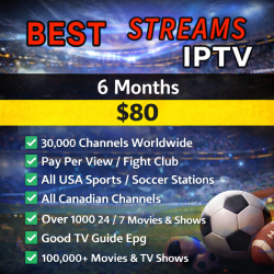 Best Streams IPTV – 6 Month Subscription (2–5 IPTV Connections under one username) Best Streams IPTV – 6 Month Subscription (2–5 IPTV Connections under one username)
