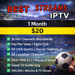 Best Streams IPTV – 1 Month Multi-Connection IPTV Subscription Best Streams IPTV – 1 Month Multi-Connection IPTV Subscription