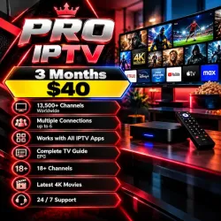 Pro IPTV - 3 Months Subscription Pro IPTV - 3 Months Subscription