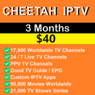 Cheetah IPTV 3 Months Cheetah IPTV 3 Months