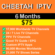 Cheetah IPTV 6 Months Cheetah IPTV 6 Months
