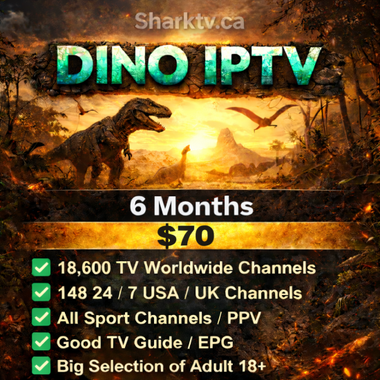 Dino IPTV 6 Month Subscription Dino IPTV 6 Month Subscription