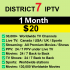District7 IPTV 1 Month