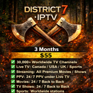 District7 IPTV 3 Month District7 IPTV 3 Month