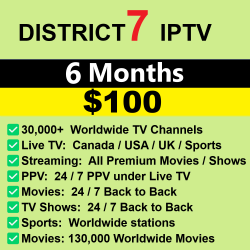 District7 IPTV 6 Month District7 IPTV 6 Month
