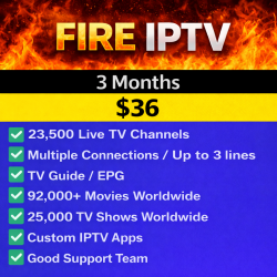 Fire IPTV 3 Months Fire IPTV 3 Months