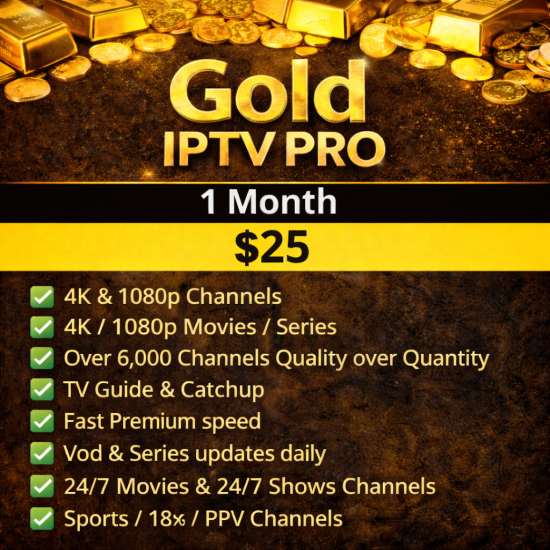 Gold PRO IPTV Gold PRO IPTV