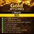 Gold IPTV PRO - 1 Month Subscription