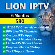 Lion IPTV 6 Month Subscription – Live TV, Sports & Movies