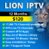 Lion IPTV 12 Month Subscription – Live TV, Sports & Movies