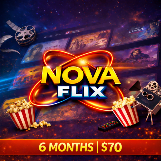 Nova Flix - 6 Month Subscription Nova Flix - 6 Month Subscription