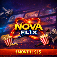 Nova Flix - 1 Month Subscription Nova Flix - 1 Month Subscription