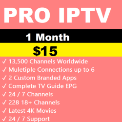 Pro IPTV 1 Month Pro IPTV 1 Month