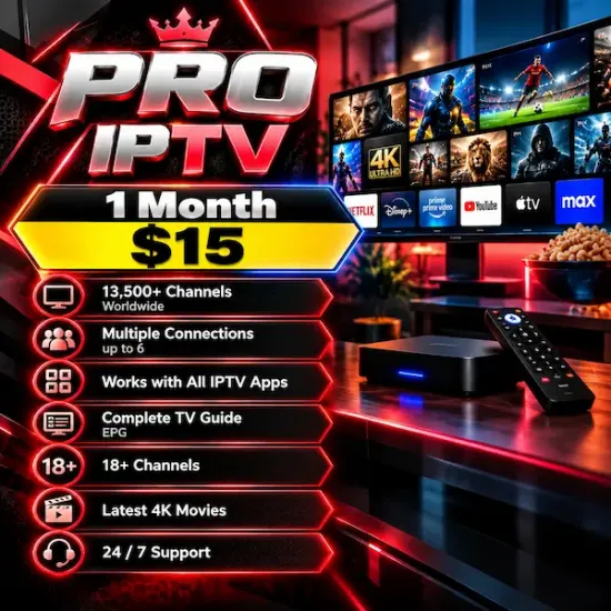 Pro IPTV 1 Month Subscription Pro IPTV 1 Month Subscription