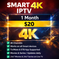 Smart 4K IPTV 1 Month Service Smart 4K IPTV 1 Month Service