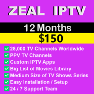 Zeal IPTV 12 Month Zeal IPTV 12 Month
